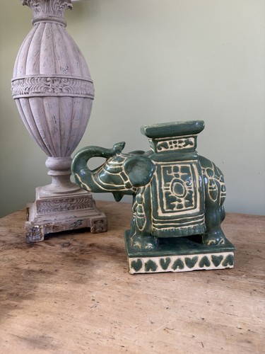 Vintage 1970 green - green, ceramic