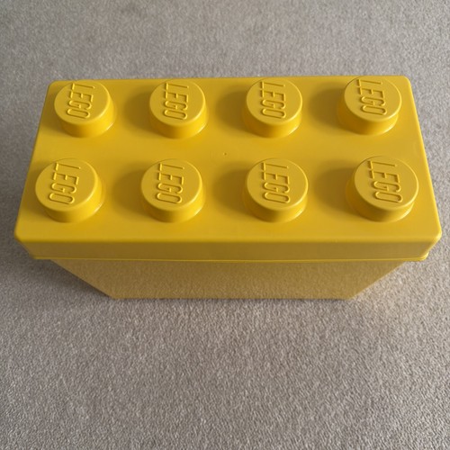 Lego yellow storage brick - lego,
