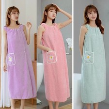 Women’s Wearable Bath Towel Wrap Quick Dry Absorbent Shower Body Wrap Bath Skirt