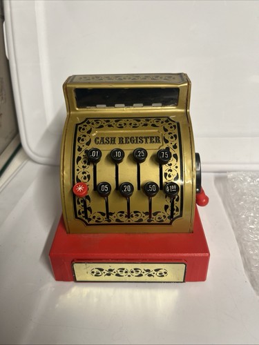 Vtg metal plastic toy - toy, cash