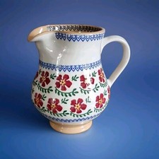 Handmade Nicholas Mosse Pottery Pitcher Jug OLD ROSE Design Made in Ireland 6.5"