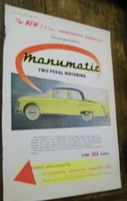 1955 Armstrong Siddeley 2.3