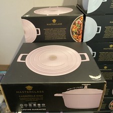 MasterClass Cast Aluminium 5L Casserole Dish Lavender 