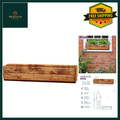Rustic wooden window box - rustic,