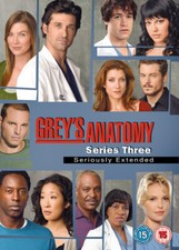 Grey's Anatomy: Series 3 DVD (2008) Ellen Pompeo cert 15 7 discs Amazing Value