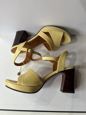 Chie Mihara Women’s Fox Lemon Yellow Kesco High Heel Shoes Size 4 Retail £250