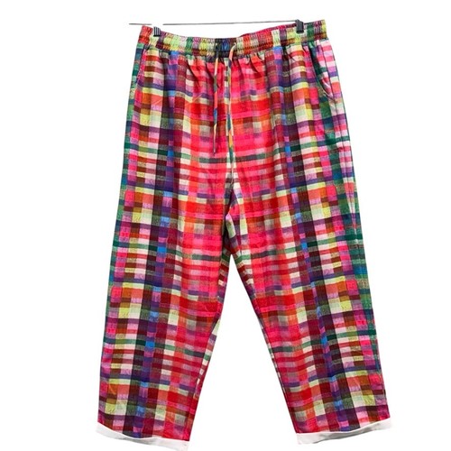 Nwt vibrant multi color plaid - nwt, multi-color