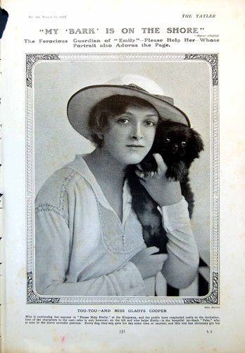 Old antique print - old, gladys