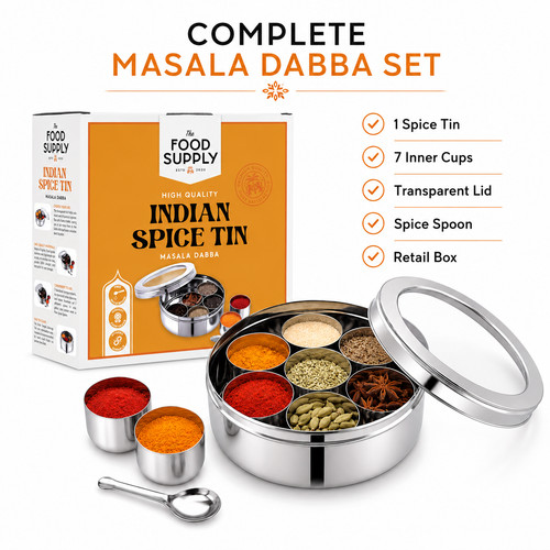 9pc authentic indian - spice, box