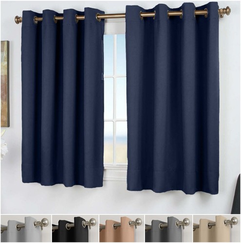 Short blackout curtains pair - blackout,