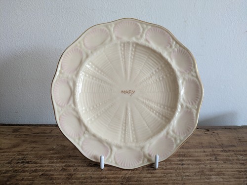 Belleek shell bread butter - belleek,