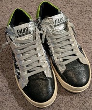 P448 John Sequined Low Top Lace Up Sneakers EU 39 / US Women's 8.5