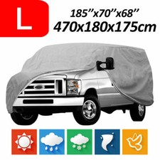 L Size Car Full Cover For SUV Van Truck Outdoor Dust UV Ray Rain Snow Waterproof