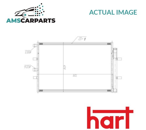 Air con condenser 621 - 621, 602