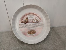1980s Vintage Ceramic Flan Pie