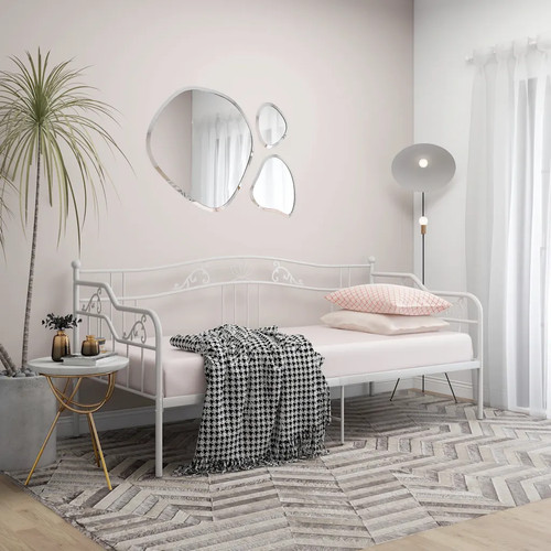 White metal sofa - white, frame