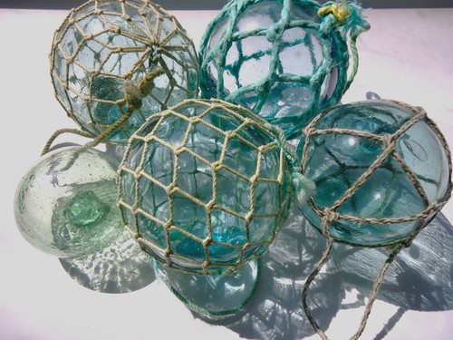 Vintage japanese glass - glass, fishing