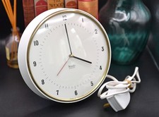 Westclox 1970s Electric Wall Clock Office Style Vintage Quiet Running