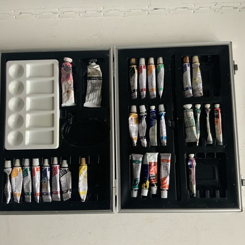 Artists paintbox with paints - artists,