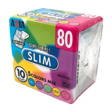 10x Axia Slim 80 Minute Recordable MiniDiscs - New Sealed MD 10 Pack with Case