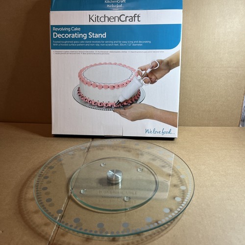 Kitchencraft glass cake stand - kitchencraft,