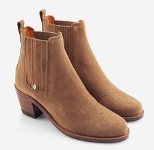 BNIB Fairfax & Favor Rockingham Tan Ankle Boots Size 7 /40 100% Genuine