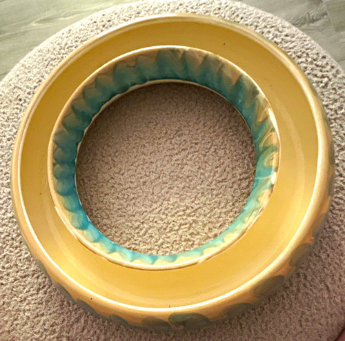 Ceramic ring vase cream - ring,