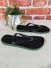 Havaianas black flip flops UK 6 -7 summer beach shoes sandals