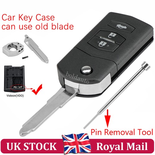 Button flip key fob case - button,
