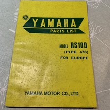 Yamaha RS100 Parts List