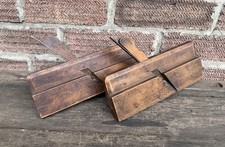 Pair Of Vintage 7/8” R Routledge Round & Hollow No 12 Wooden Moulding Planes