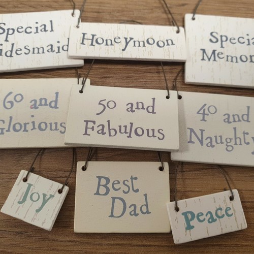 Small mini wooden message gift - mini,
