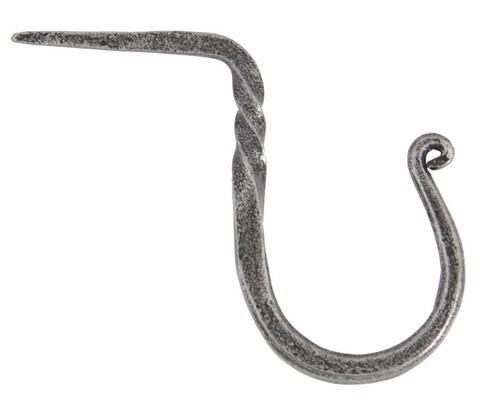 Small twisted pewter finish - small,