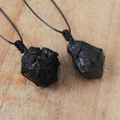 Genuine raw black tourmaline - raw,