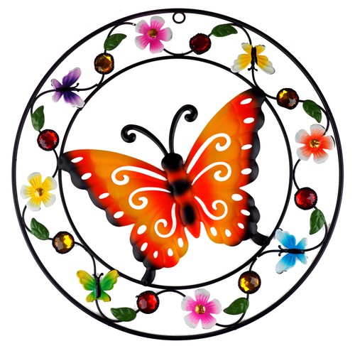 Large 35cm butterfly round - large,