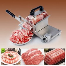 Manual Meat Slicer Cheese Beef Mutton Ham Bacon Slice Cutter Cuttting Machine UK