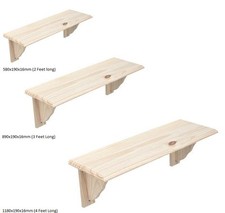Natural wood wooden shelf - natural,