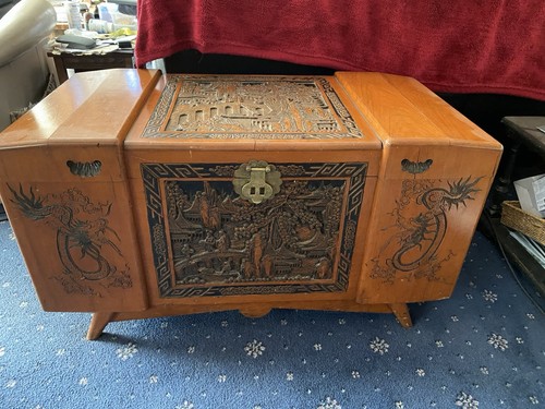 Chinese painted carved wooden - painted,