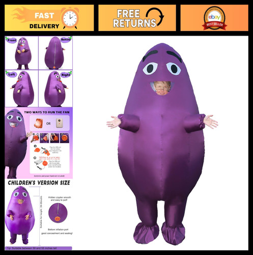 Inflatable purple grimace - inflatable,