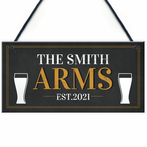 Personalised home pub sign - personalised,