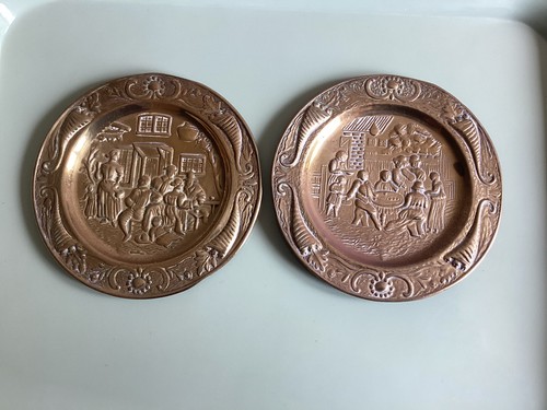 Vintage embossed brass - 2,