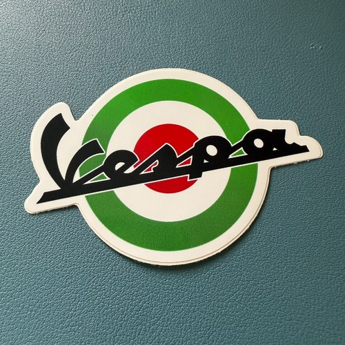 Vespa green sticker 9cm x - green,
