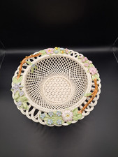 Irish Belleek Porcelain Basket