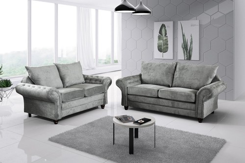 Chesterfield fabric sofa 2 - chesterfield, 3+2
