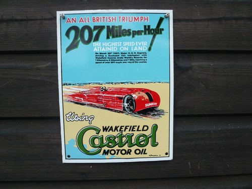 Enamel sign castrol - sign,castrol,