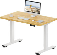 FLEXISPOT E1 plus ONE PIECE Electric Standing Desk Height Adjustable Sit Stan...