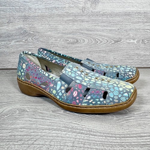 Rieker shoes womens blue - rieker, size