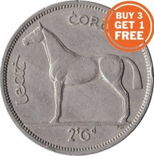  IRELAND HALF CROWN 2 SCILLING 6 PINGIN EIRE, IRISH CHOICE OF DATE 1928 TO 1967