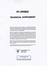 Service manual for Yaesu