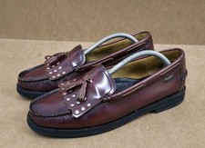 Bass Weejuns Shoes Tassel Loafers Burgundy Oxblood Size Size 8 UK Nice Condition